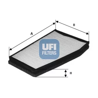 Filtre, air de l'habitacle UFI 53.133.00