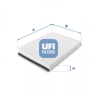 Filtre, air de l'habitacle UFI 53.137.00