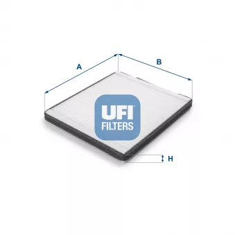 Filtre, air de l'habitacle UFI 53.141.00