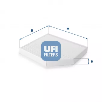 Filtre, air de l'habitacle UFI 53.153.00