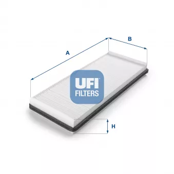 Filtre, air de l'habitacle UFI 53.155.00