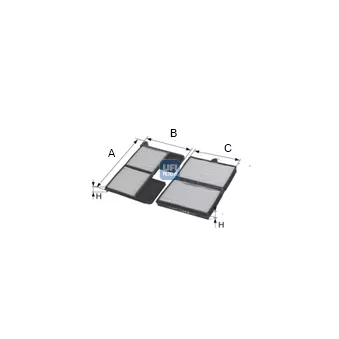 Filtre, air de l'habitacle UFI 53.197.00