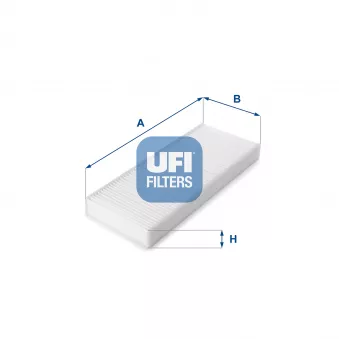 Filtre, air de l'habitacle UFI 53.214.00