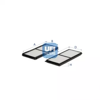 Filtre, air de l'habitacle UFI 53.219.00