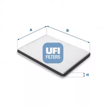 Filtre, air de l'habitacle UFI 53.222.00