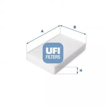Filtre, air de l'habitacle UFI 53.223.00