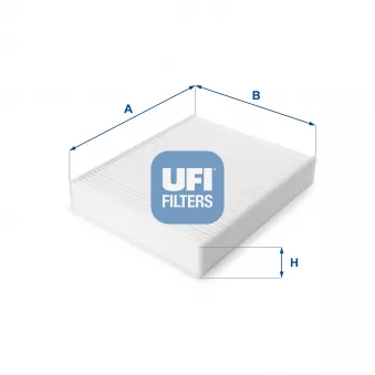 Filtre, air de l'habitacle UFI 53.224.00