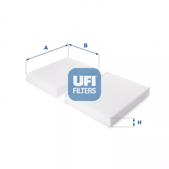 Filtre, air de l'habitacle UFI 53.229.00