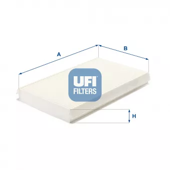 Filtre, air de l'habitacle UFI 53.231.00