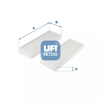 Filtre, air de l'habitacle UFI 53.313.00