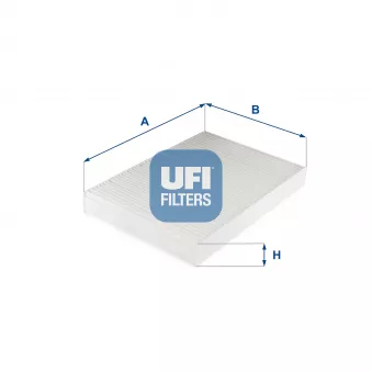 Filtre, air de l'habitacle UFI 53.314.00