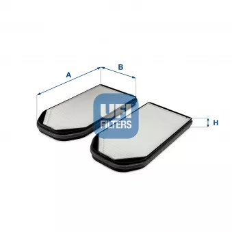 Filtre, air de l'habitacle UFI 53.318.00