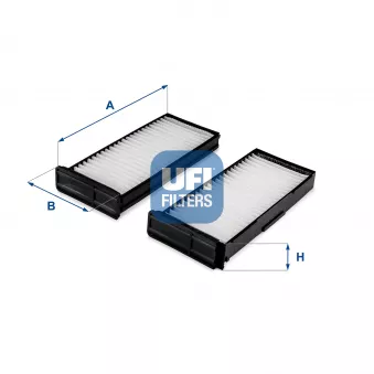 Filtre, air de l'habitacle UFI 53.338.00