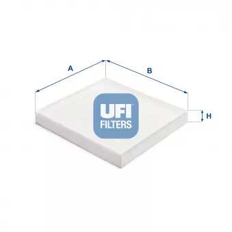Filtre, air de l'habitacle UFI 53.387.00
