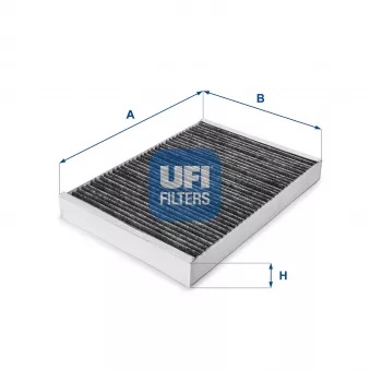 Filtre, air de l'habitacle UFI 54.101.00
