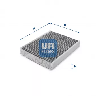 Filtre, air de l'habitacle UFI 54.115.00