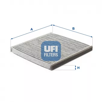 Filtre, air de l'habitacle UFI 54.117.00