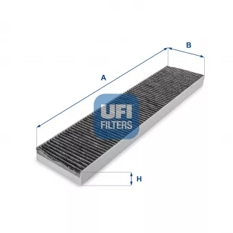 Filtre, air de l'habitacle UFI 54.118.00