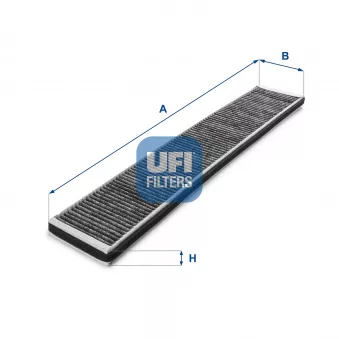 Filtre, air de l'habitacle UFI 54.121.00