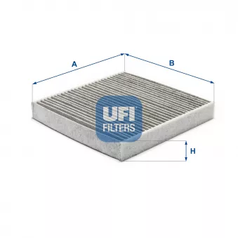 Filtre, air de l'habitacle UFI 54.122.00