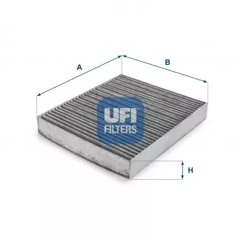 Filtre, air de l'habitacle UFI 54.136.00