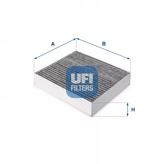 Filtre, air de l'habitacle UFI 54.144.00