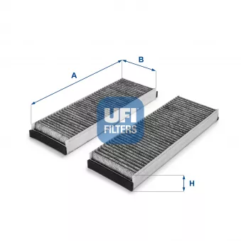 Filtre, air de l'habitacle UFI 54.153.00