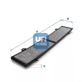 Filtre, air de l'habitacle UFI 54.154.00