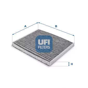 Filtre, air de l'habitacle UFI 54.162.00