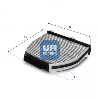 Filtre, air de l'habitacle UFI 54.163.00