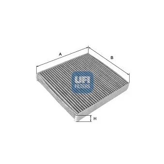 Filtre, air de l'habitacle UFI 54.165.00