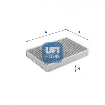 Filtre, air de l'habitacle UFI 54.196.00