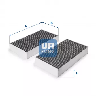 Filtre, air de l'habitacle UFI 54.215.00