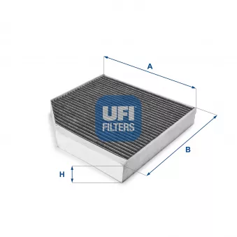 Filtre, air de l'habitacle UFI 54.222.00