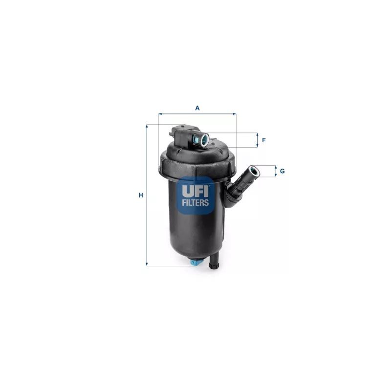 Boîtier, filtre de carburant UFI 55.139.00