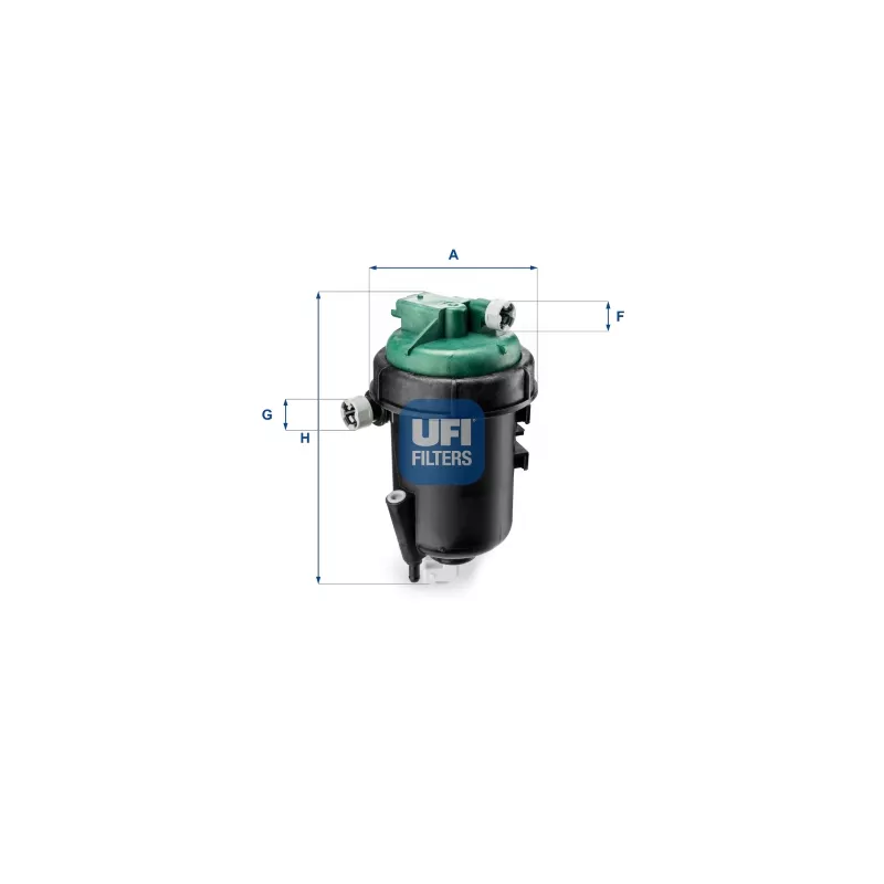 Boîtier, filtre de carburant UFI 55.145.00