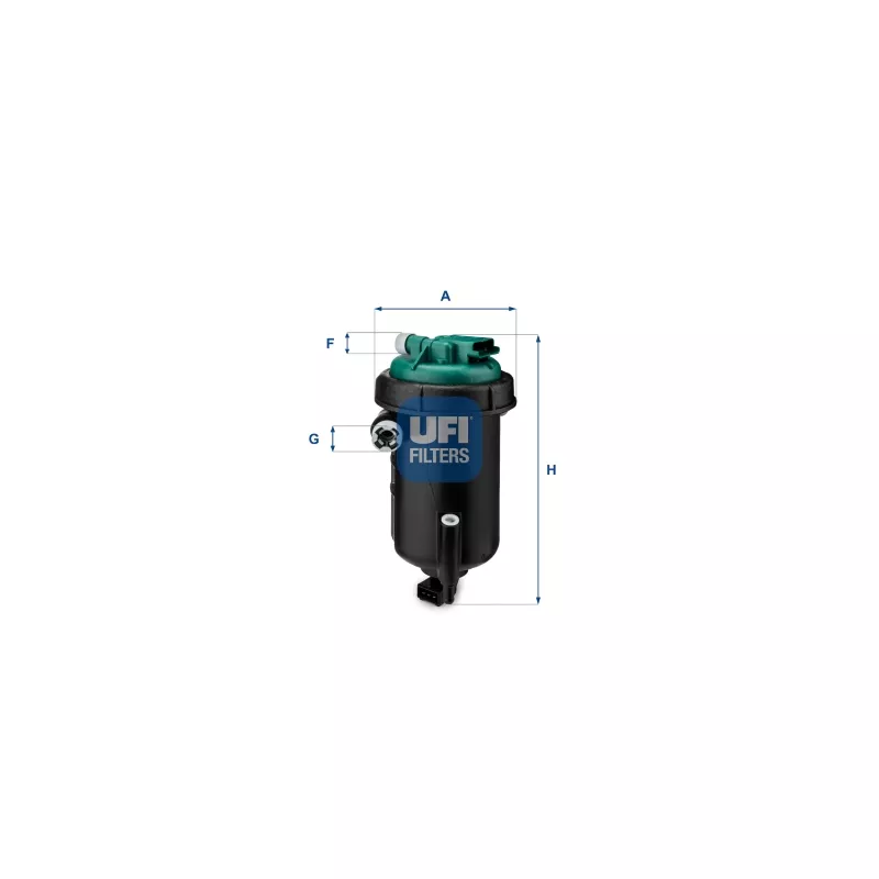 Boîtier, filtre de carburant UFI 55.148.00