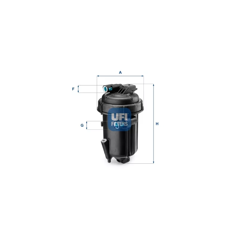 Boîtier, filtre de carburant UFI 55.163.00