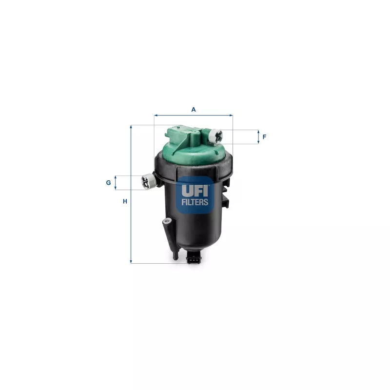 Boîtier, filtre de carburant UFI 55.175.00
