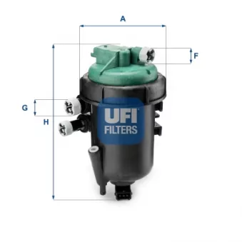 Boîtier, filtre de carburant UFI 55.178.00