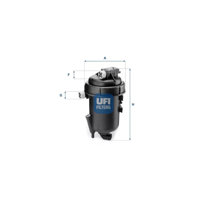 Boîtier, filtre de carburant UFI 55.179.00
