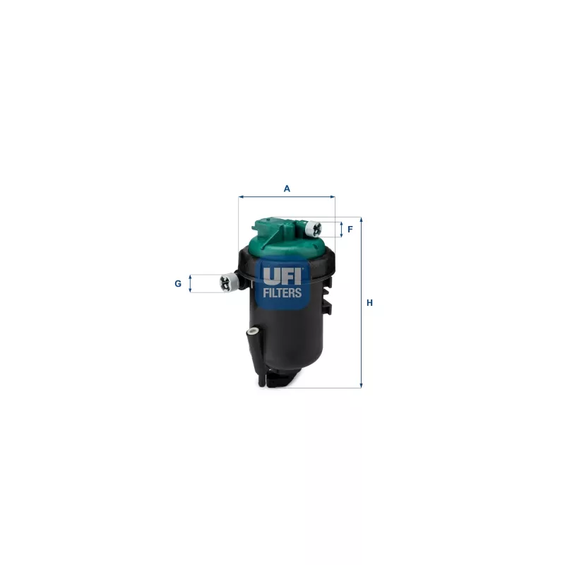 Boîtier, filtre de carburant UFI 55.181.00