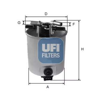 Filtre à carburant UFI 55.393.00
