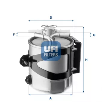 Filtre à carburant UFI 55.430.00