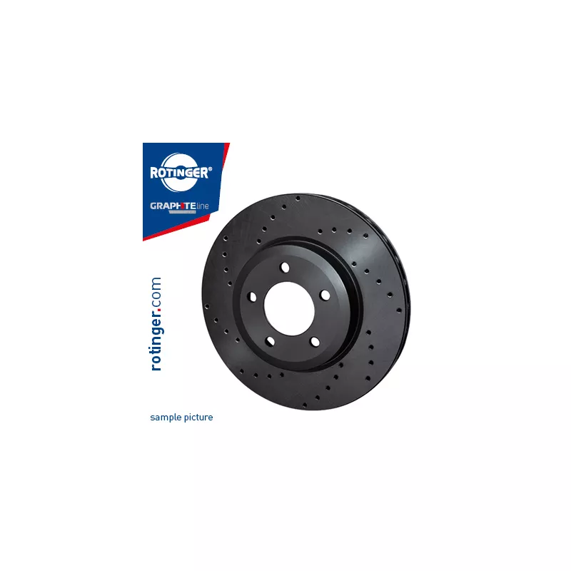 Jeu de 2 disques de frein avant ROTINGER RT 4500-GL T3