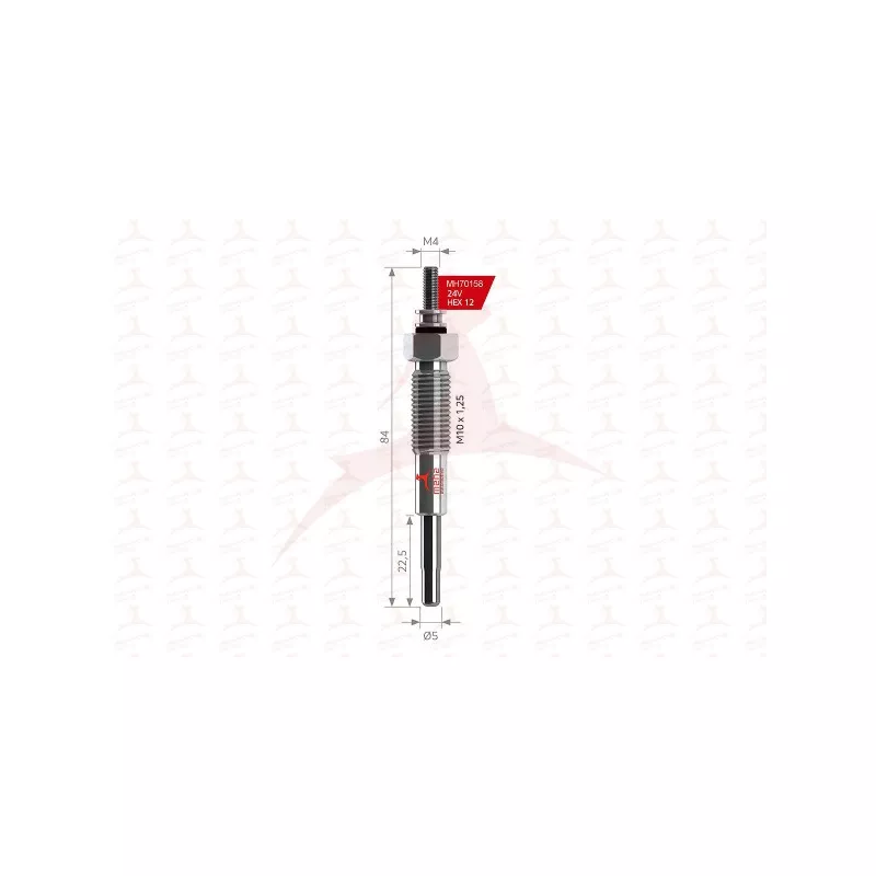 Bougie de préchauffage MEHA AUTOMOTIVE MH70158