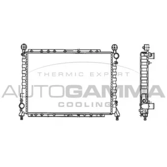 Radiateur, refroidissement du moteur AUTOGAMMA 100012