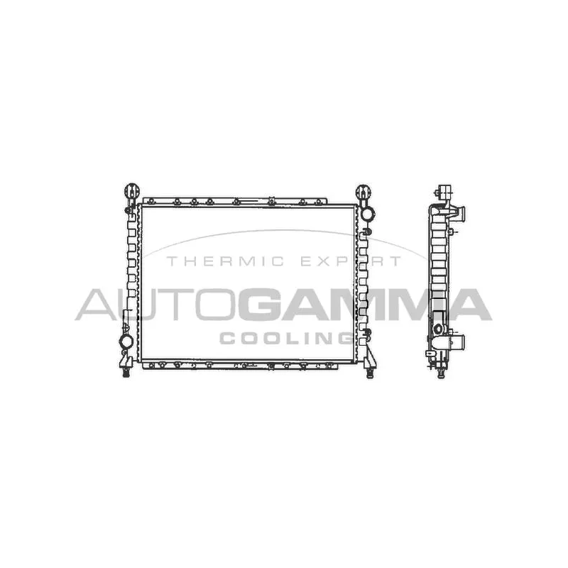 Radiateur, refroidissement du moteur AUTOGAMMA 100012
