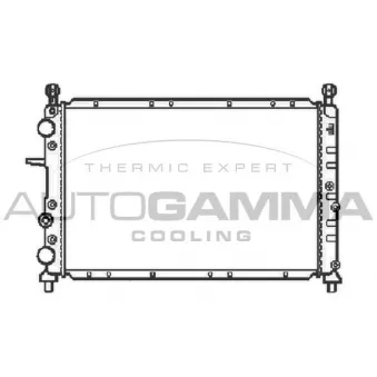 Radiateur, refroidissement du moteur AUTOGAMMA 100017