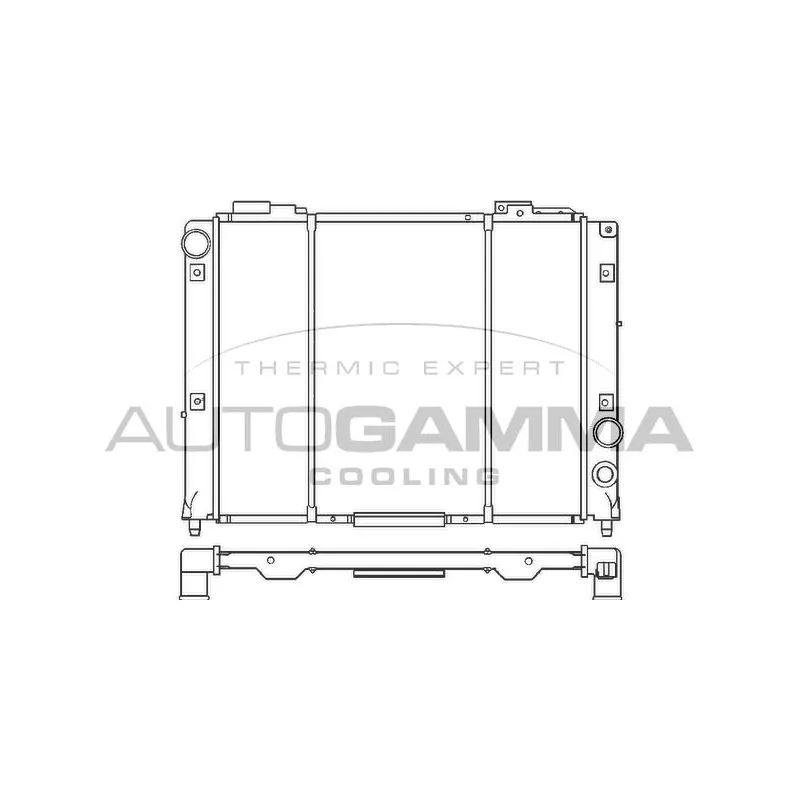 Radiateur, refroidissement du moteur AUTOGAMMA 100023